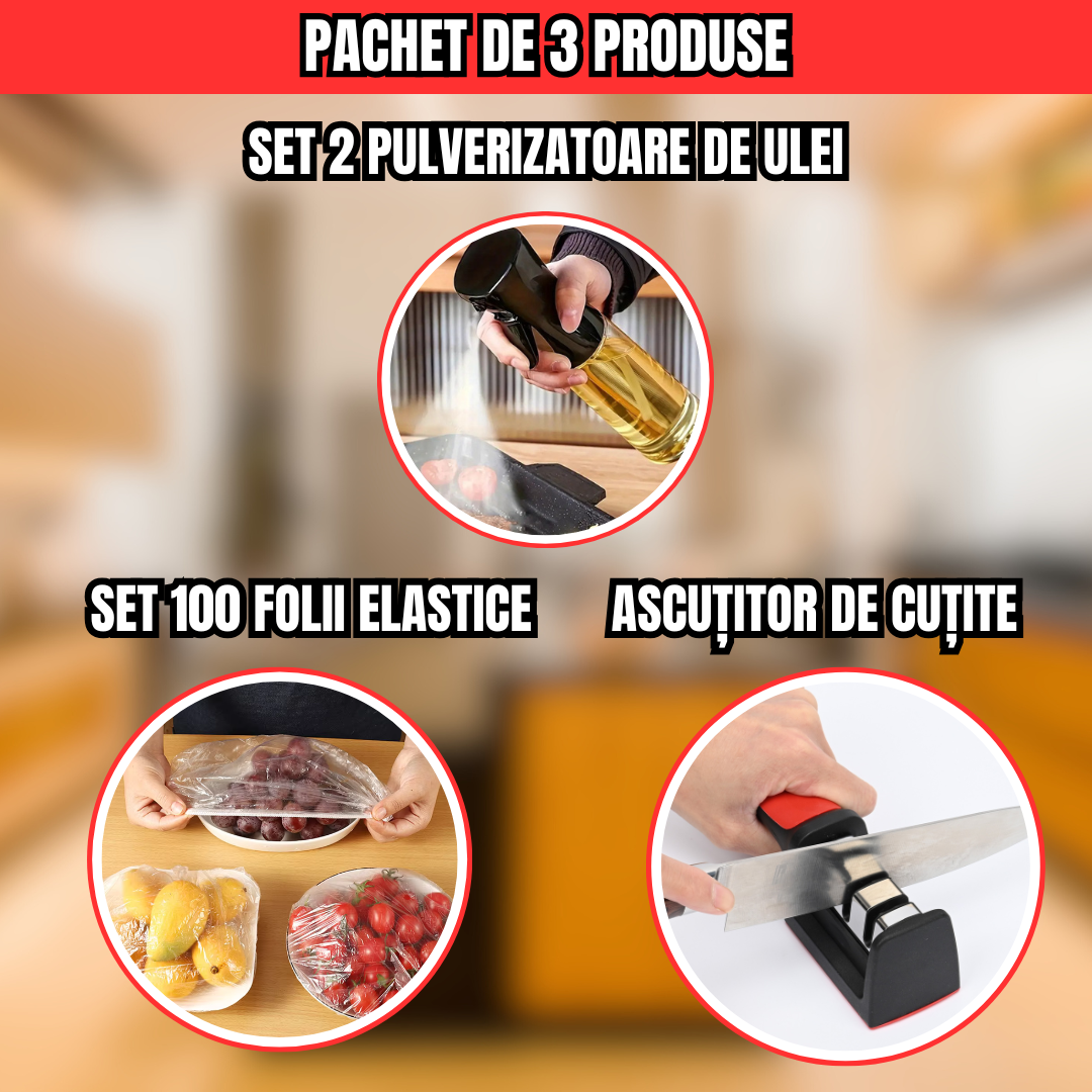 Pachet de 4 produse pentru bucătăria ta! Super Ofertă