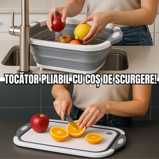 Tocător Multifuncțional cu Scurgere 3-în-1