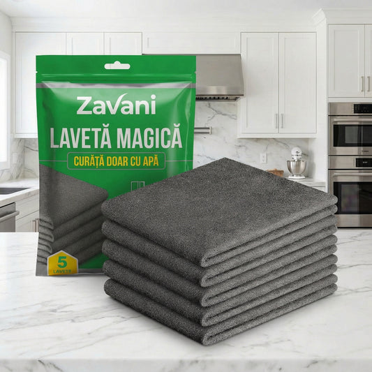 Set 5x Buc Lavetă Magica din Microfibra Profesională